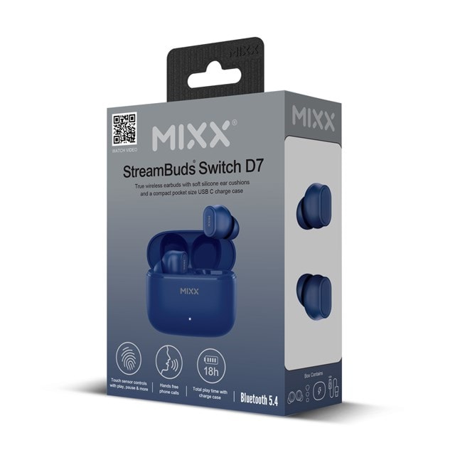 Mixx Audio StreamBuds Switch D7 Navy True Wireless Bluetooth Earphones - 7