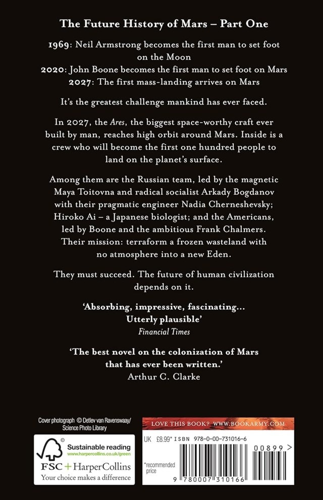Red Mars: Mars Trilogy Book 1 Paperback By Kim Stanley Robinson - 2