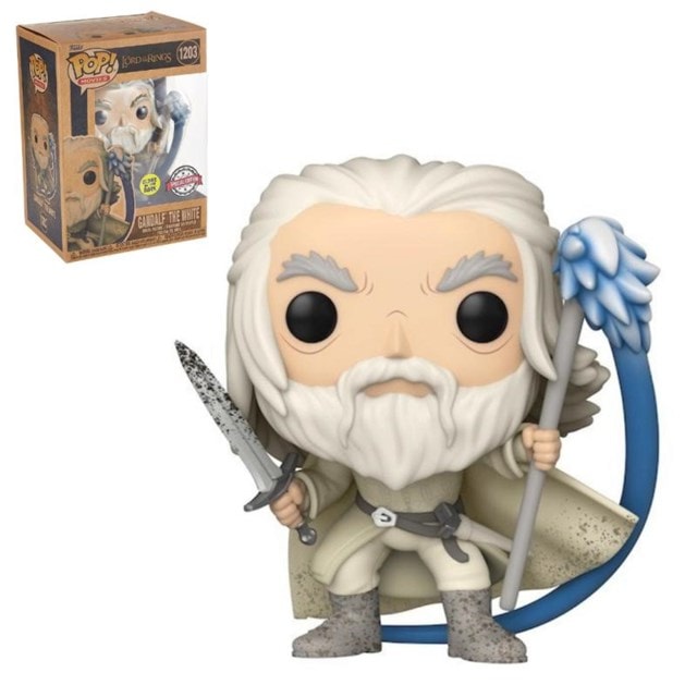 Gandalf With Sword & Staff Glow in the Dark Lord Of The Rings 1203  hmv Exclusive Pop Vinyl - 2