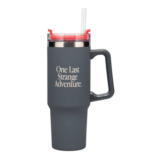 Stranger Things 5 900ml Insulated Cup And Straw Metal Travel Mug - 2