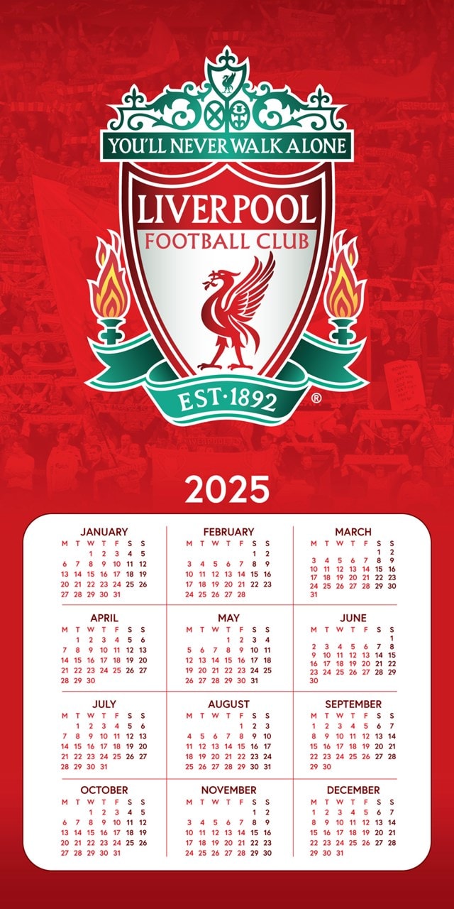 Liverpool FC Legends 2025 Square Calendar - 4