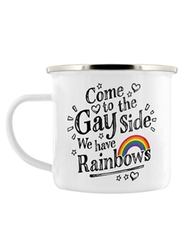 Come To The Gay Side Enamel Mug - 1