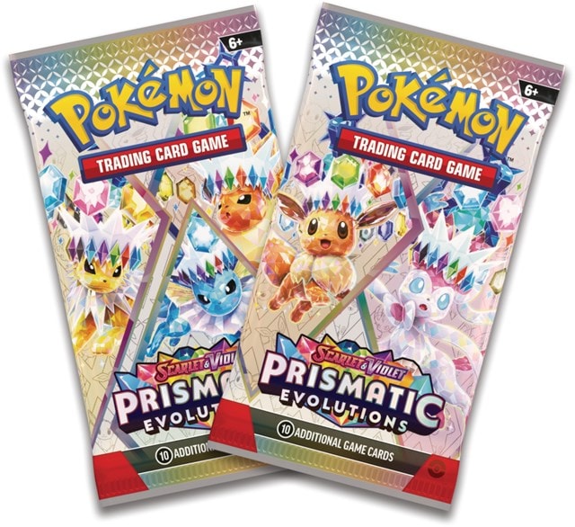 Scarlet & Violet 8.5 Prismatic Evolution Mini Tin Variant Flareon Pokemon Trading Cards - 4