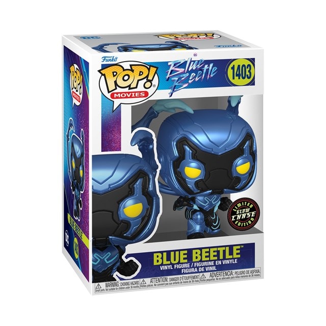 Blue Beetle Crouching With Chance Of Chase (1403) Blue Beetle Pop Vinyl - 4