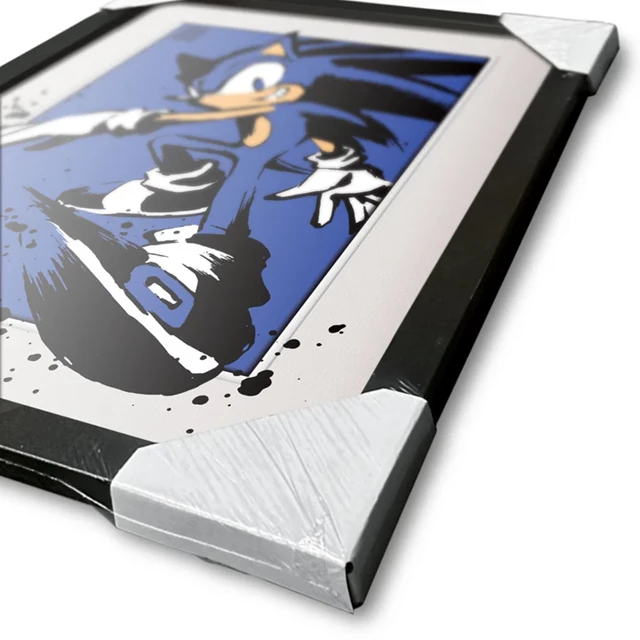 Splatter Sonic The Hedgehog Framed Breakout Collector Print - 3