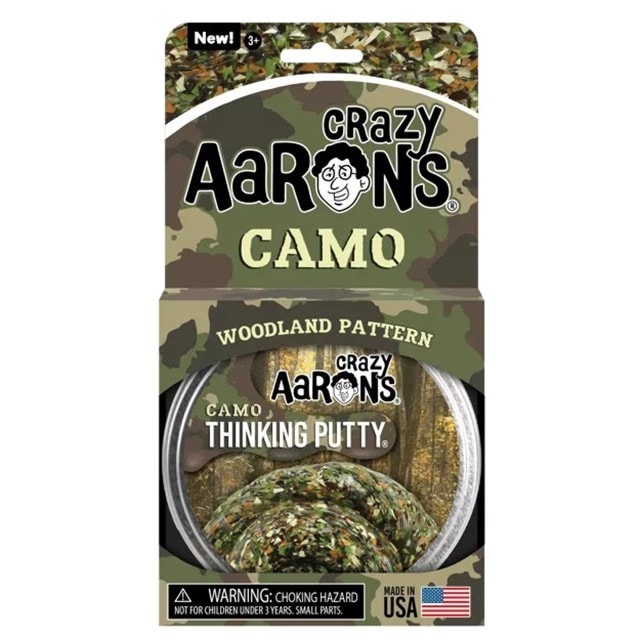Crazy Aaron's Trendsetters Woodland Pattern Camo Thinking Putty - 1