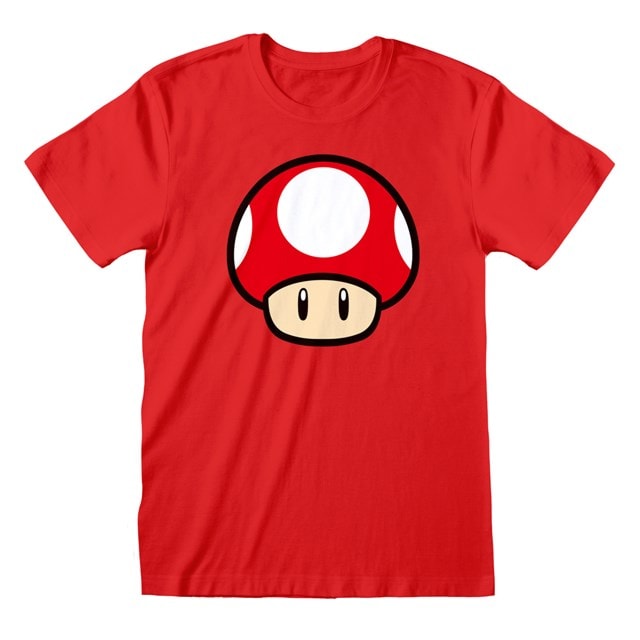 Power Up Mushroom Nintendo Super Mario Tee (Small) - 1