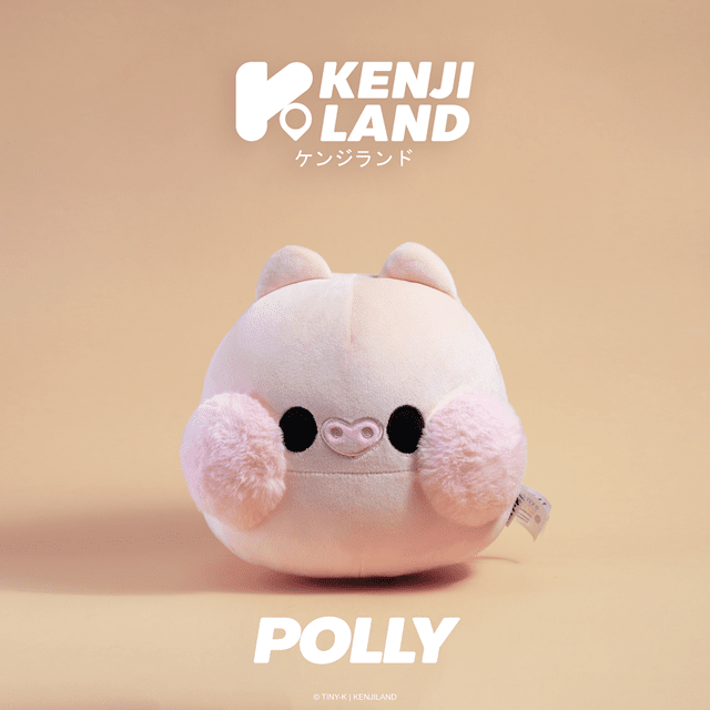 Kenji Yabu Tiny-K Polly Piglet Pink Soft Toy - 1