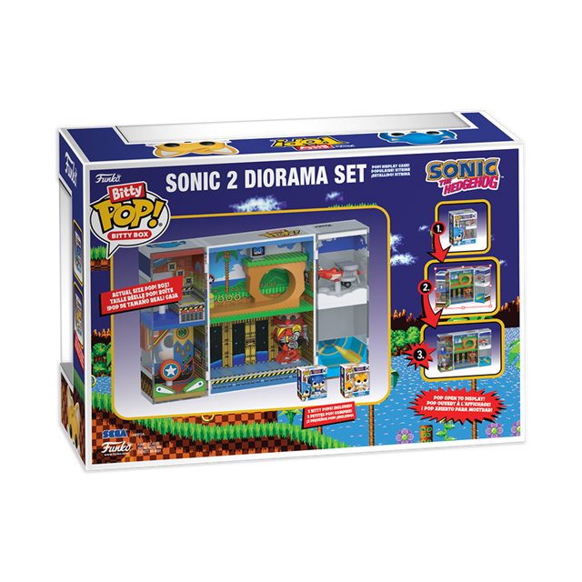 Sonic 2 Diorama Set Sonic The Hedgehog Funko Bitty Pop Box - 3
