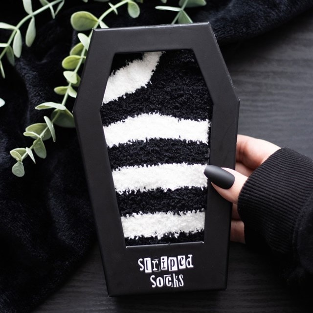 Striped Socks In Coffin Socks Gift Box - 4