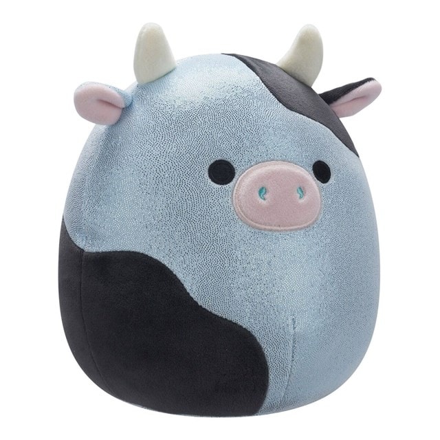 7.5'' Cillian Blue And Black Glitter Cow Squishmallows Plush - 2