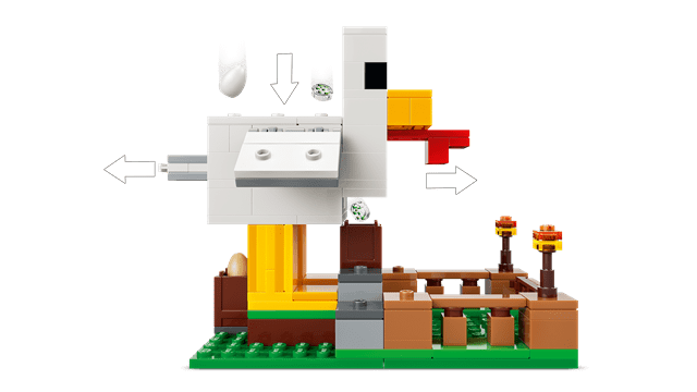 Chicken Farm Minecraft LEGO - 6