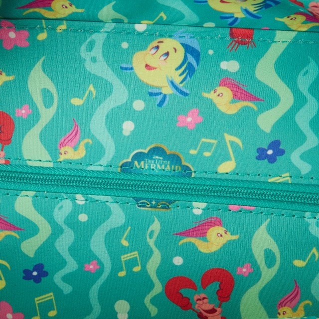 Ariel Face Crossbody Bag Little Mermaid 35th Anniversary Loungefly - 5