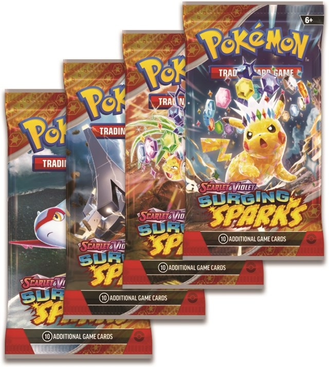 Scarlet & Violet 8 Surging Sparks Booster Pack Pokemon Trading Cards - 3