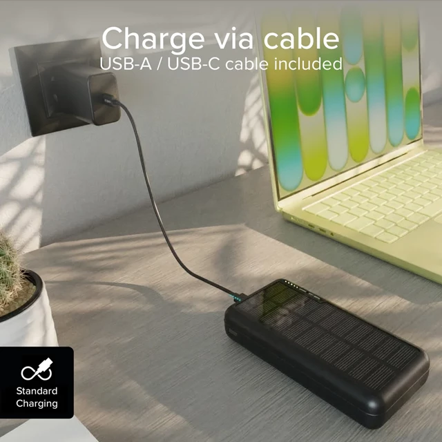SBS Solar 10,000mAh Power Bank - 6