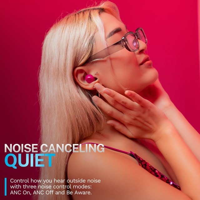 JLab Go Pop ANC Pink Active Noise Cancelling True Wireless Bluetooth Earphones - 2
