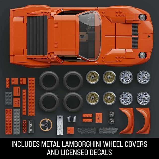 Hot Wheels Lamborghini Miura P400 SV Mattel Brick Shop Building Set - 4