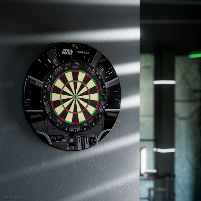 Millennium Falcon Star Wars Target Dartboard & Surround Bundle - 6