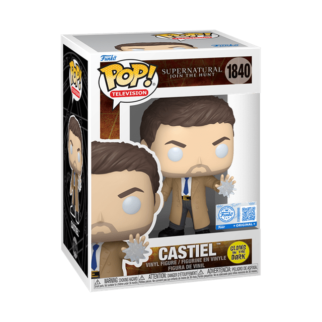Glow In The Dark Castiel 1840 Supernatural hmv Exclusive Funko Pop Vinyl - 3