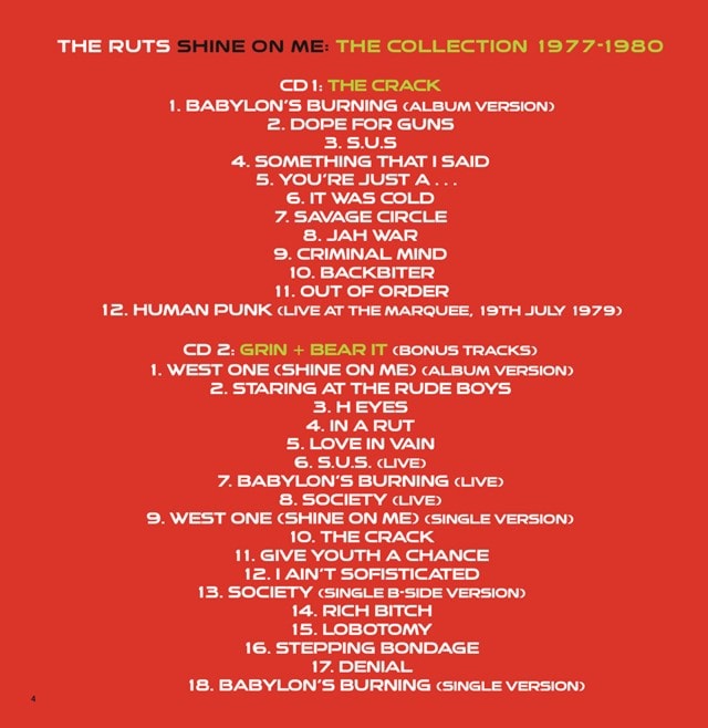 Shine On Me: The Singles 1977-1980 - 3