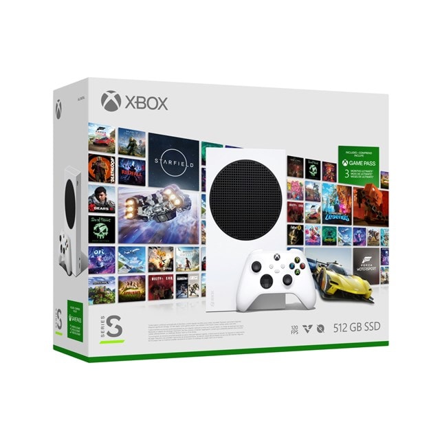 Xbox Series S - Starter Bundle - 512GB Console + 3 Months Game Pass Ultimate - 1