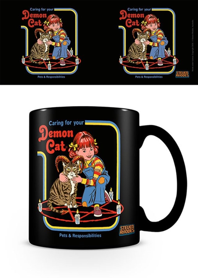 Steven Rhodes: Demon Cat Coffee Mug - 1