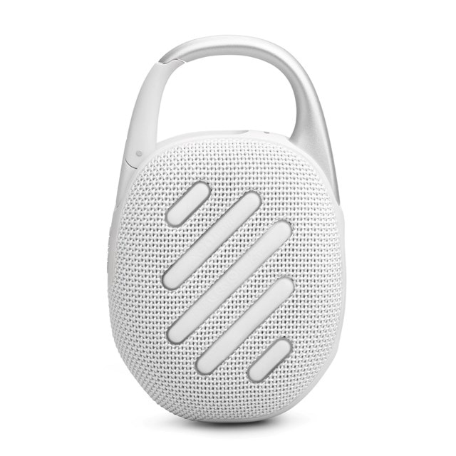 JBL Clip 5 White Bluetooth Speaker - 2