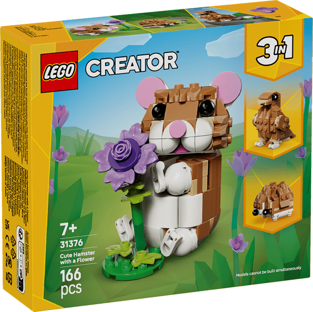 Cute Hamster With A Flower LEGO Creator 3-in-1 - 9