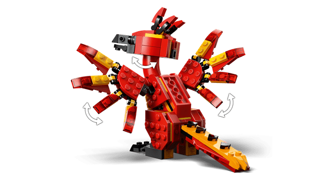 Fawkes Dumbledore's Phoenix Harry Potter LEGO - 6