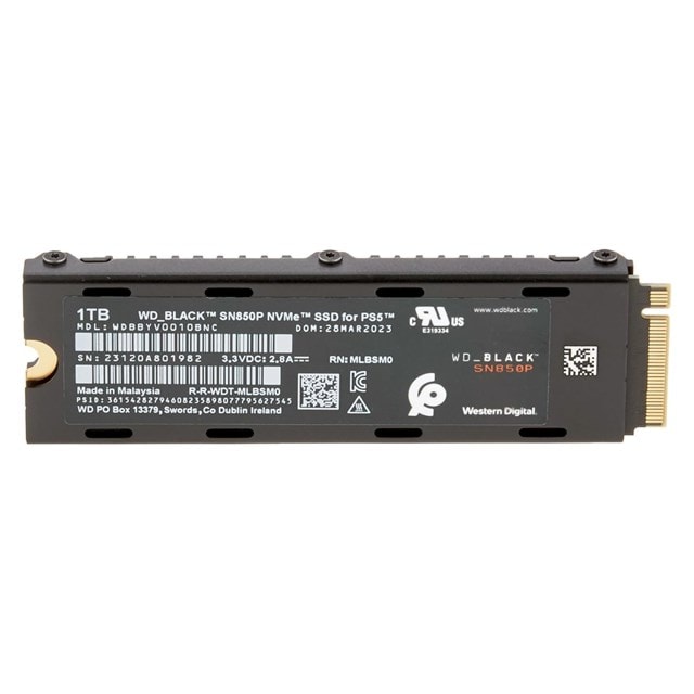 Western Digital WD_BLACK SN850P M.2 Internal SSD with Heatsink for PS5 - 1TB - 10