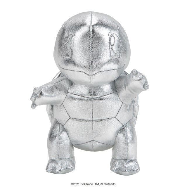 Silver Squirtle 8'': Pokemon Soft Toy - 2