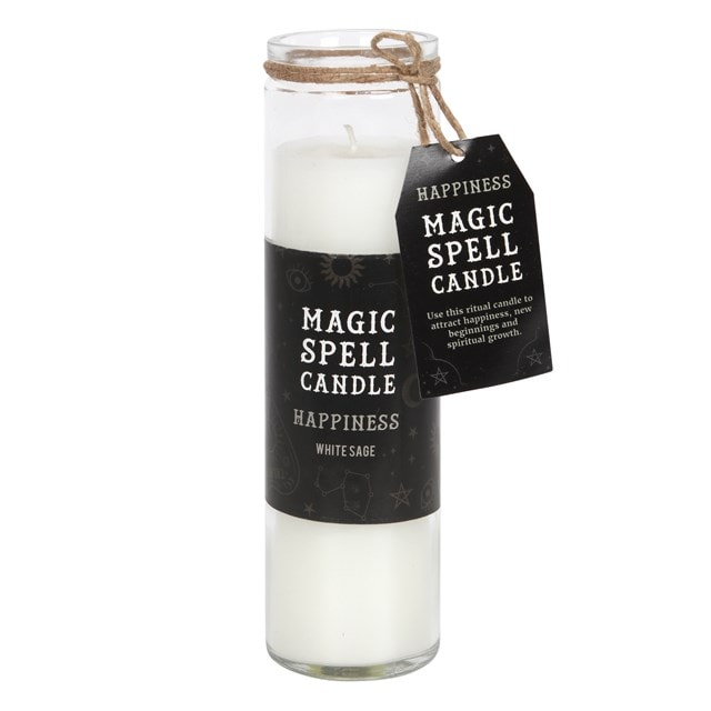 White Sage Happiness Magic Spell Tube Candle - 1