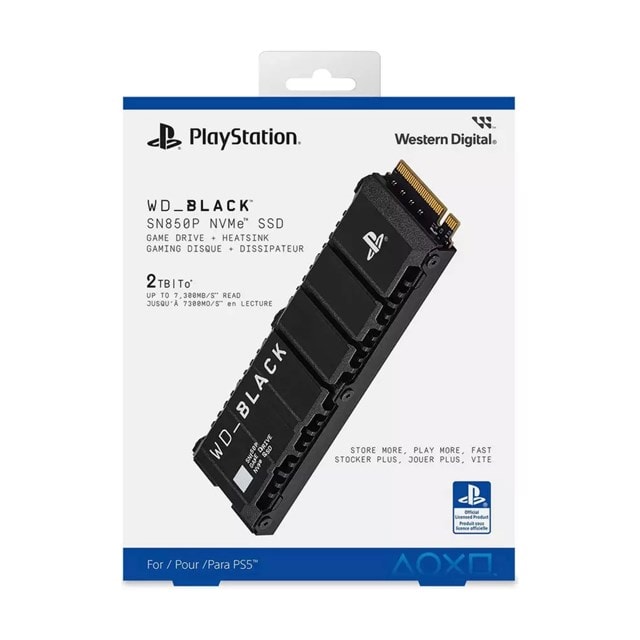 Western Digital WD_BLACK SN850P M.2 NVMe Internal SSD with Heatsink for PS5 - 2TB - 11