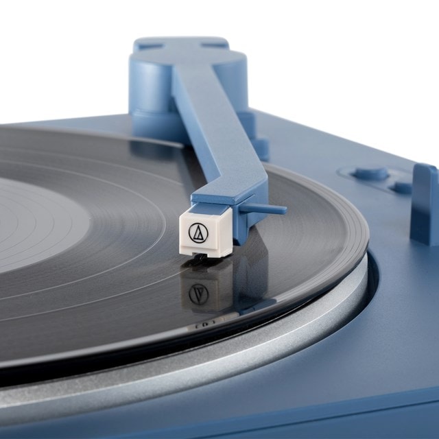 Victrola Automatic Blue Bluetooth Turntable - 8