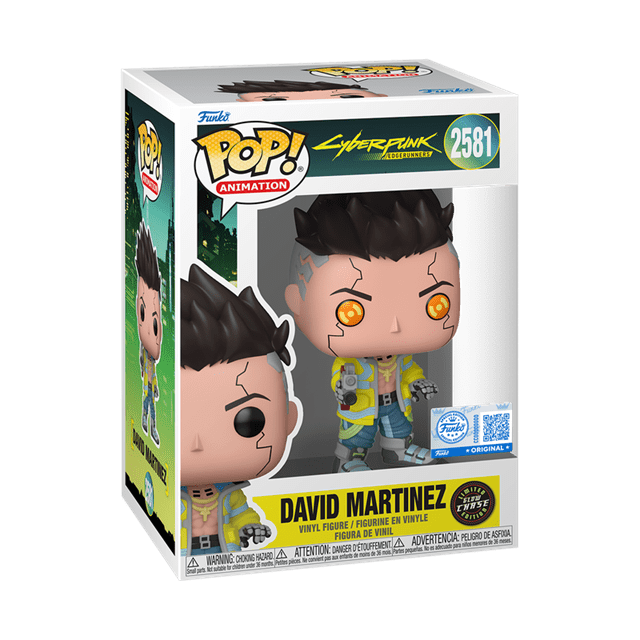 David Martinez With Chance Of Glow Chase 2581 Cyberpunk Edgerunners hmv Exclusive Funko Pop Vinyl - 5