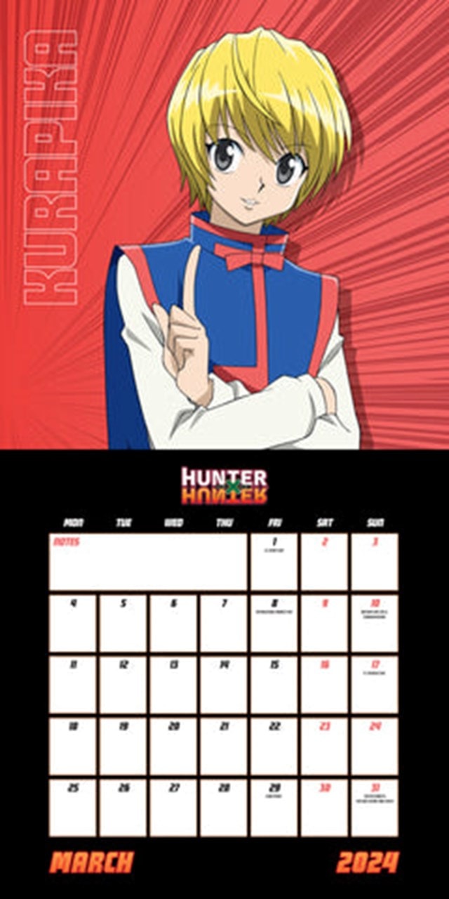 Hunter X Hunter 2024 Square Calendar Calendar Free shipping over £