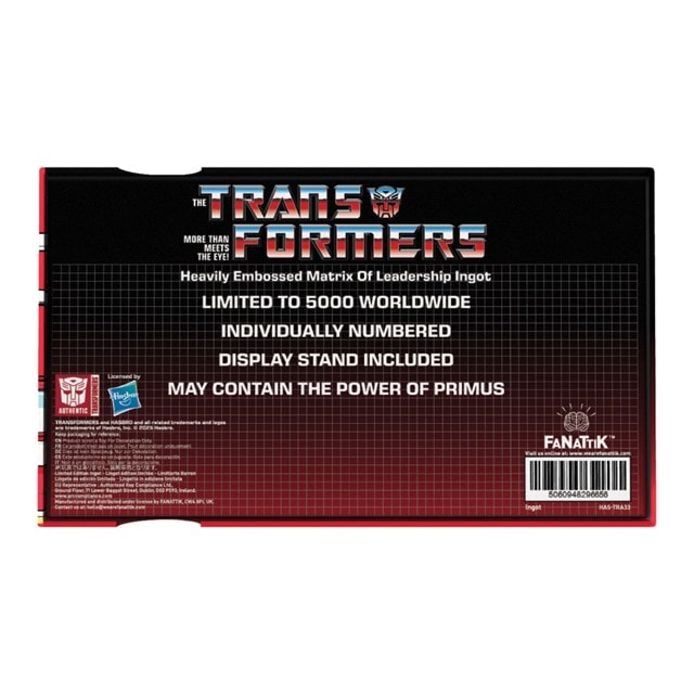 Matrix Of Leadership Transformers Metal Replica - 4