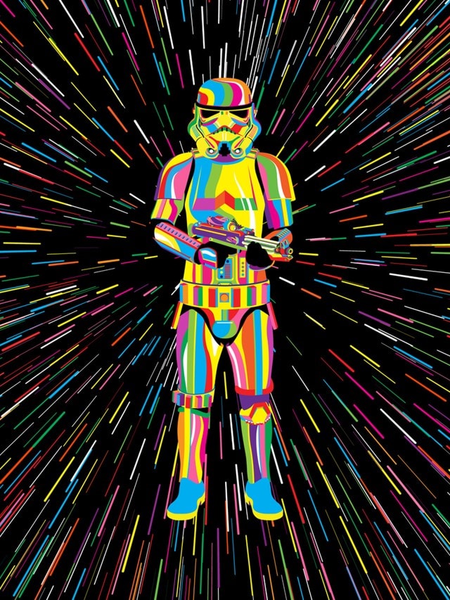 Trippy Stormtrooper Variant Olly Gibbs Star Wars A3 Art Print - 1