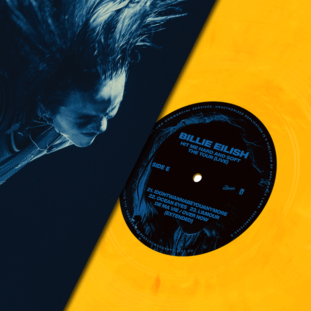 HIT ME HARD and SOFT: The Tour (Live) - Blue, Yellow & Red 3LP - 5