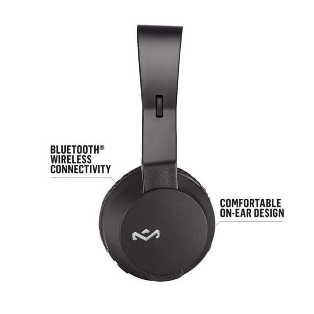 House Of Marley Rebel Black Bluetooth Headphones - 6