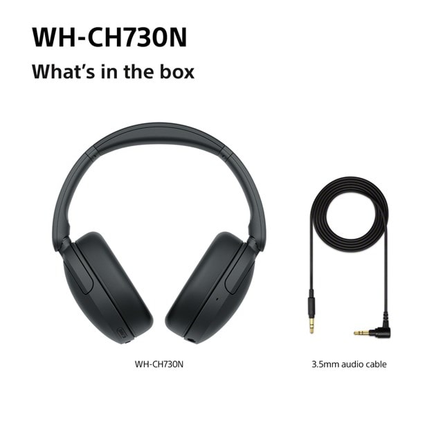 Sony WH-CH730N Black Noise Cancelling Bluetooth Headphones - 10
