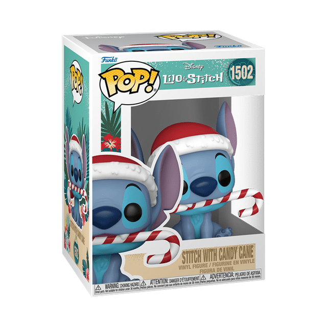 Stitch With Candy Cane 1502 Lilo & Stitch Holiday Funko Pop Vinyl - 2