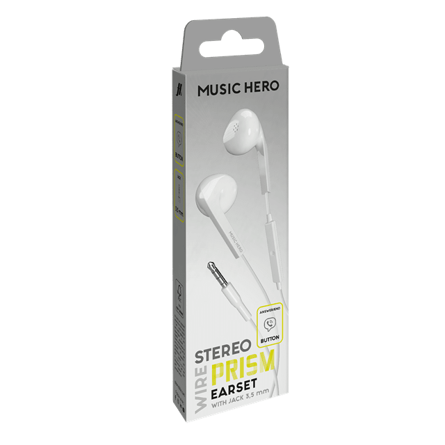 Music Hero Prism White Earphones - 2