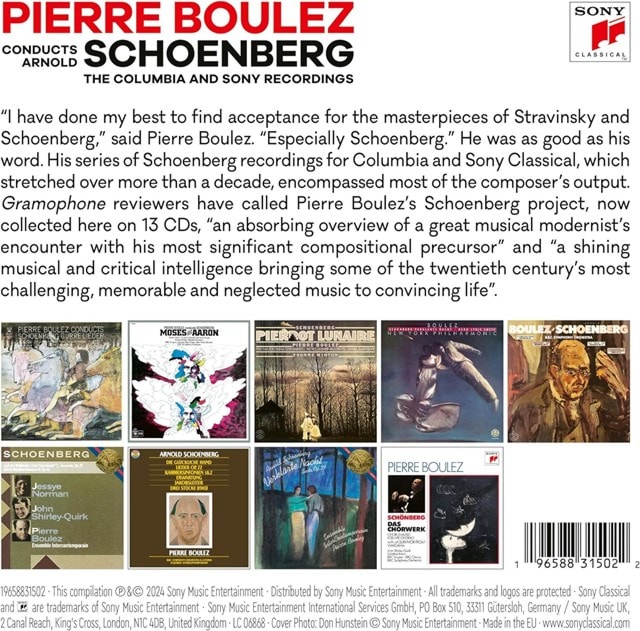 Pierre Boulez Conducts Arnold Schoenberg: The Complete Columbia and Sony Recordings - 1