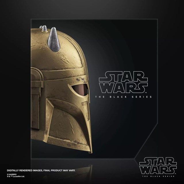 The Armorer Mandalorian Star Wars Black Series Hasbro Electronic Helmet - 6