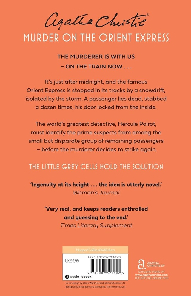 Murder On The Orient Express Paperback By Agatha Christie - 2