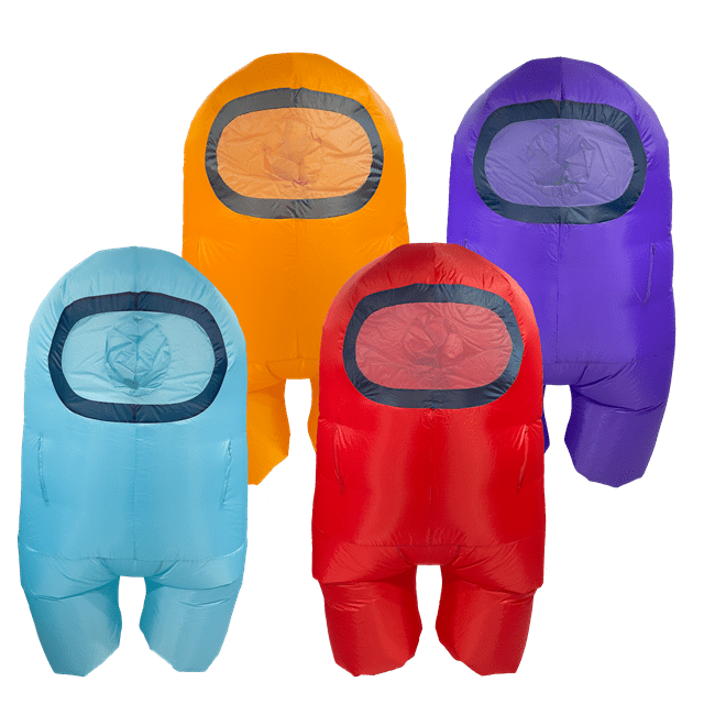 Among Us: Cyan (Size 2 Kids) Official Inflatable Costume - 5
