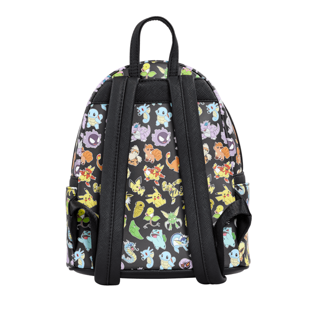 Multi Character All Over Print Pokemon Loungefly Mini Backpack - 3