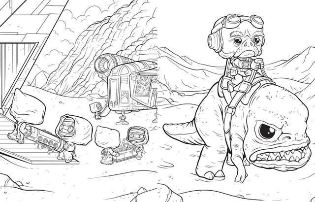 Star Wars: The Mandalorian: The Official Funko POP! Coloring Book By Austin Baechle - 3