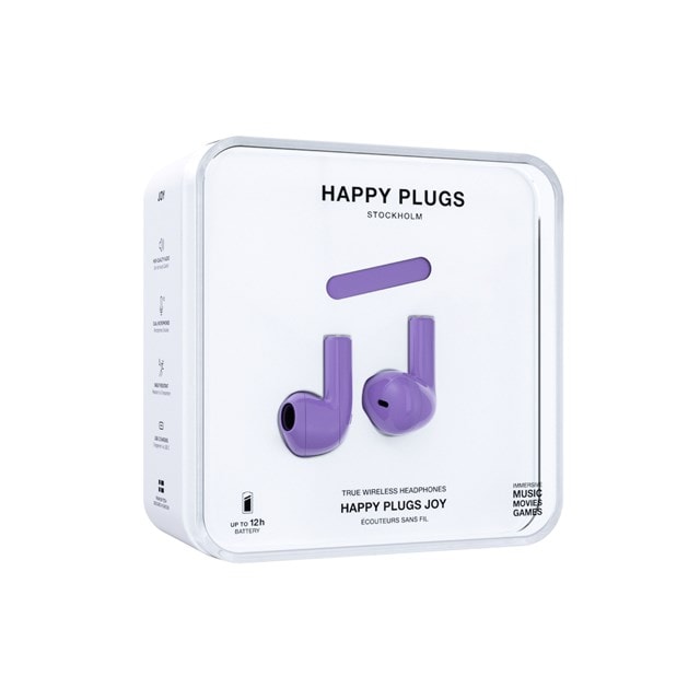 Happy Plugs Joy Purple True Wireless Bluetooth Earphones - 4